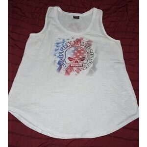 Harley Davidson Women’s White Tank Top 2019 4th Of July Look 🇺🇸